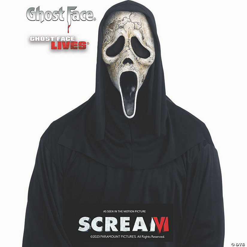 Adults Dead By Daylight&#8482; Ghost Face<sup>&#174;</sup> White Aged Full Mask - One Size Image