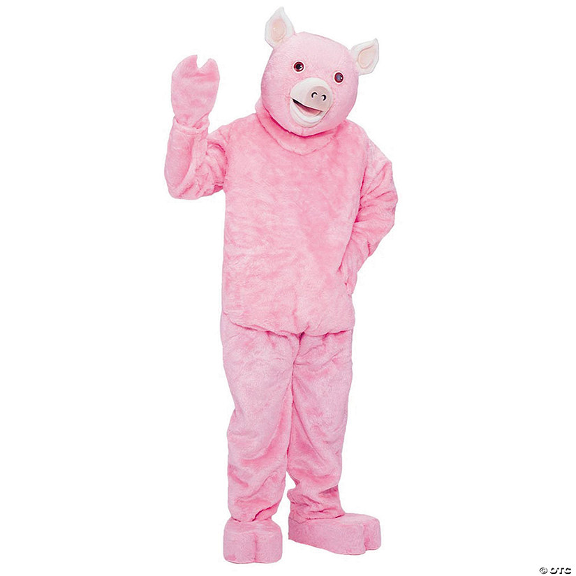 Adult's Deluxe Complete Pig Mascot Costume Image