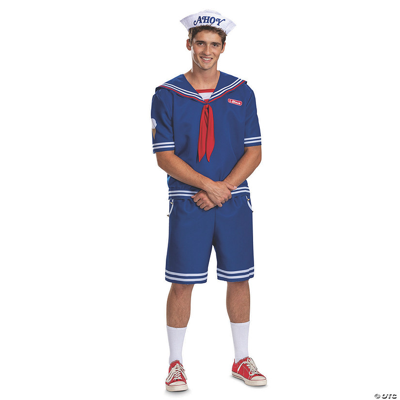 Adults Deluxe Stranger Things&amp;#8482; Steve Scoops Ahoy Costume Image