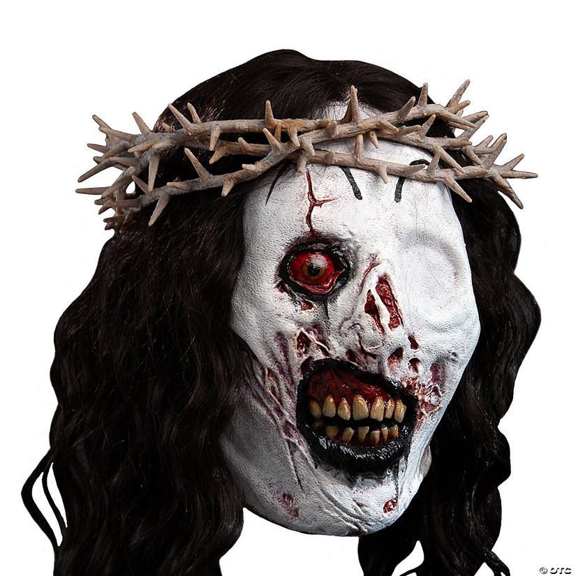 Adults Deluxe Terrifier 3&amp;#8482; Victoria Clown Overhead Latex Mask Image