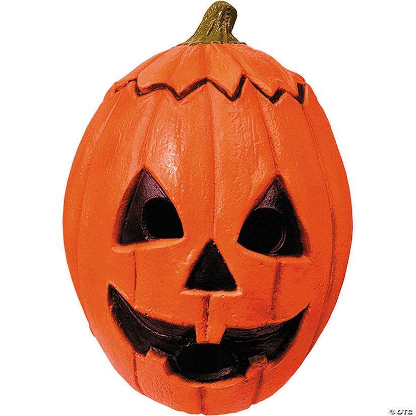 Adults Don Post Studios&#8482; Halloween 3: Season of the Witch&#8482; Orange Pumpkin Latex Mask Image