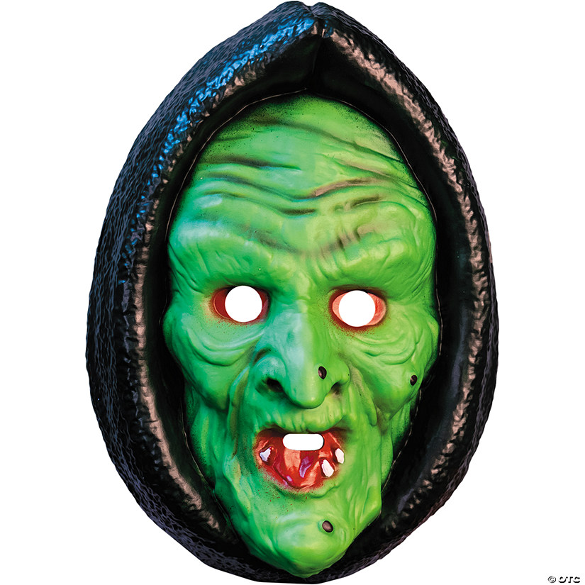 Adults Don Post Studios&#8482; Witch Face Injection Molded Plastic Mask - One Size Image