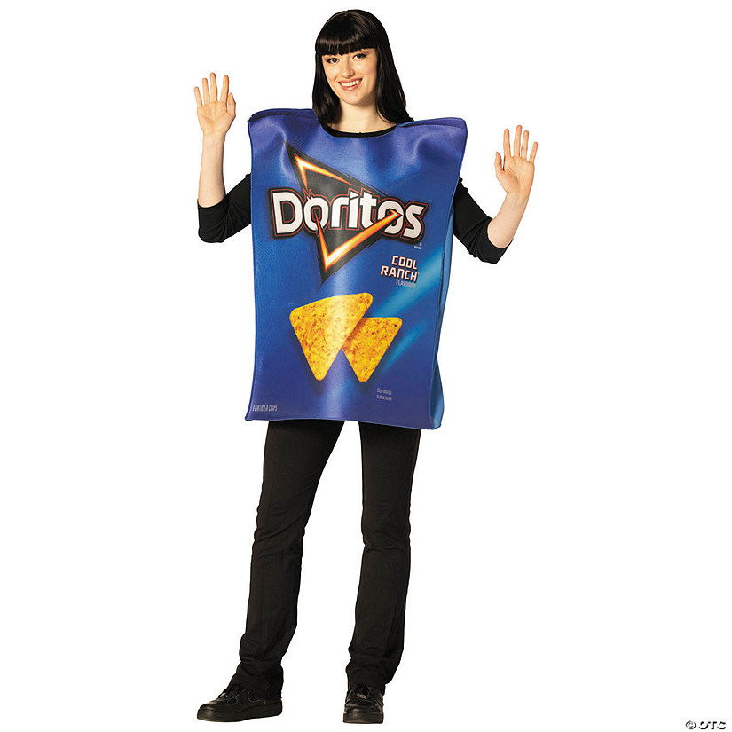 Adults Doritos&amp;#8482; Cool Ranch Bag Tunic Costume - One Size Image