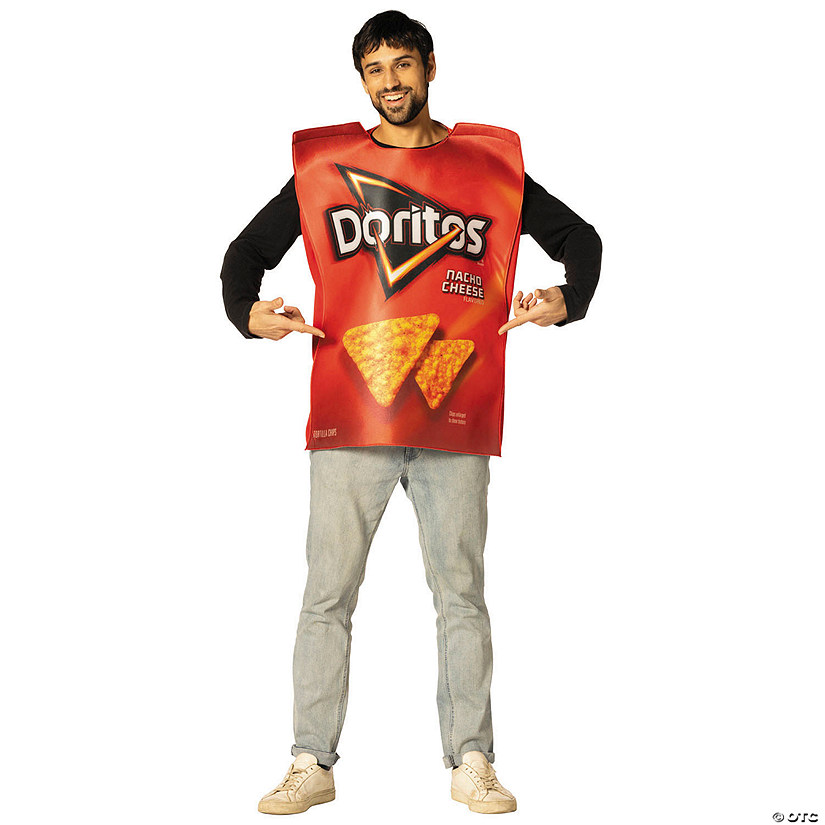 Adults Doritos&amp;#8482; Nacho Cheese Bag Tunic Costume - One Size Image