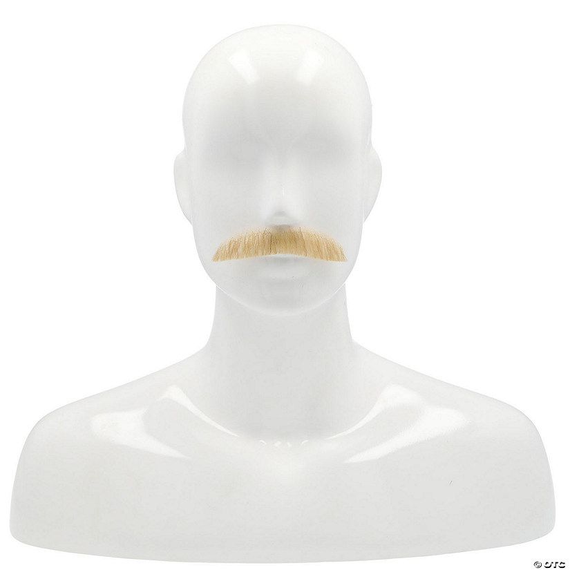 Adults Downturn M2 Human Hair Mustache - Champagne Blonde 22 Image