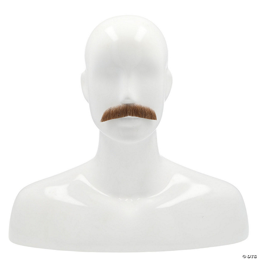 Adults Downturn M2 Human Hair Mustache - Light Golden Brown 24 Image