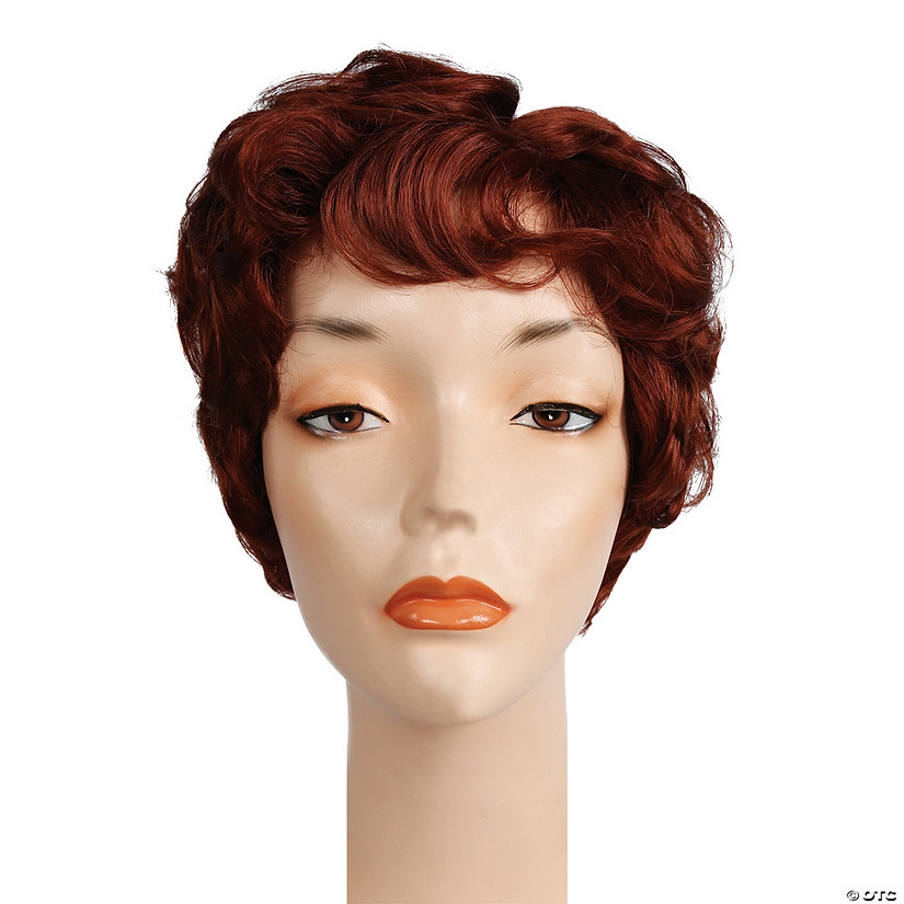 Adults E Taylor Short-Haired Wig - Bright Flame Red 130 Image