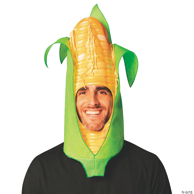 Adults Ear of Corn Hat Headpiece Costume - One Size Image