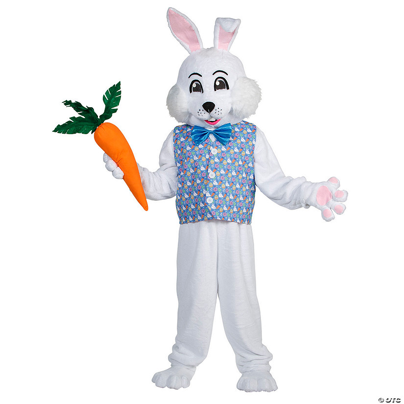 Adults Easter Bunny Costume with Reversible Vest & Bowtie Image