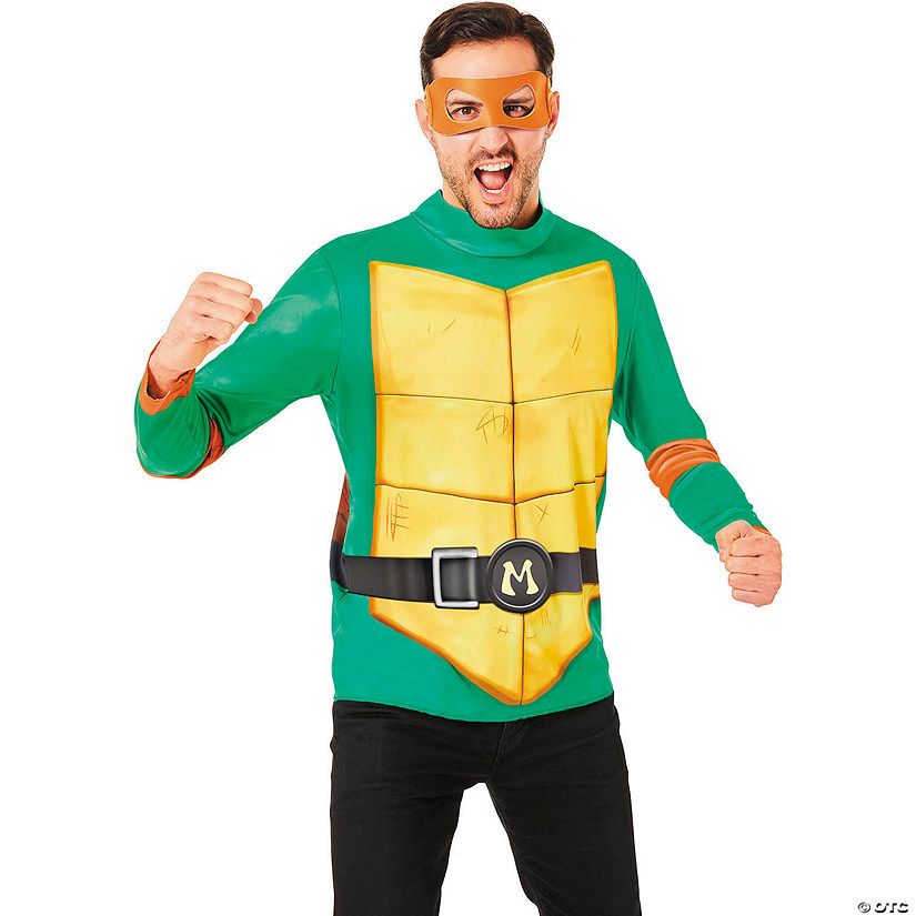 Adults Easy Wear Tales of the Teenage Mutant Ninja Turtles&amp;#8482; Michelangelo Costume Kit - One Size Image