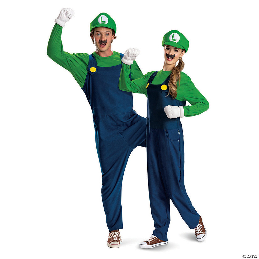 Adults Elevated Super Mario Bros&amp;#8482; Luigi Costume Image