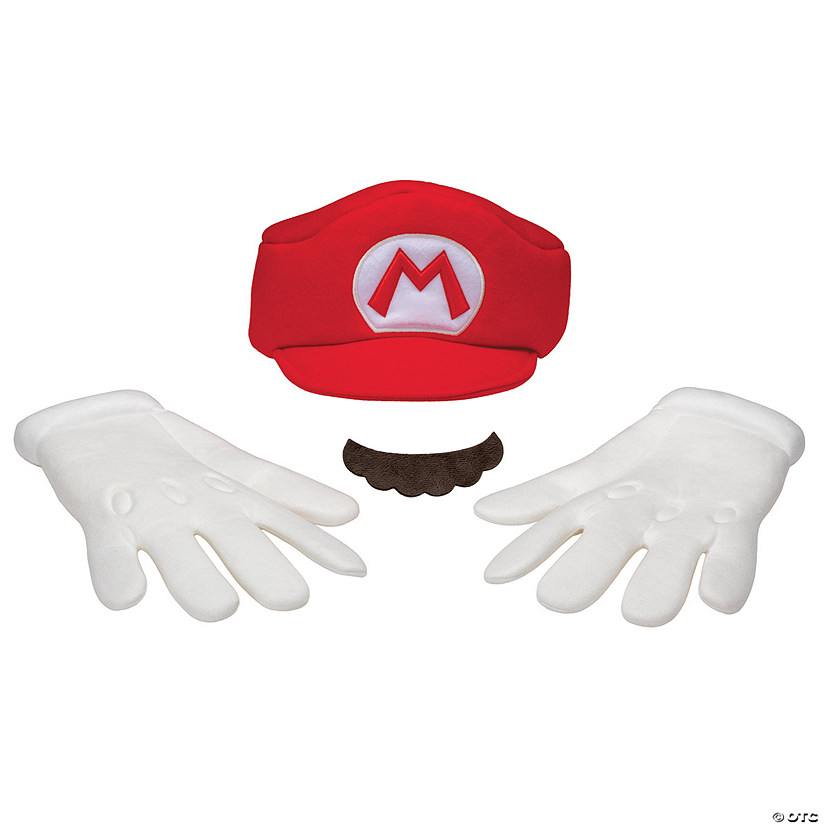 Adults Elevated Super Mario Bros&amp;#8482; Mario Costume Accessory Kit Image