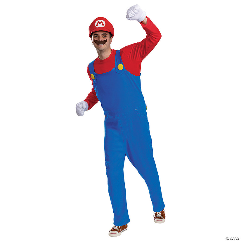 Adults Elevated Super Mario Bros&amp;#8482; Mario Costume - XS/Small 30-36 Image