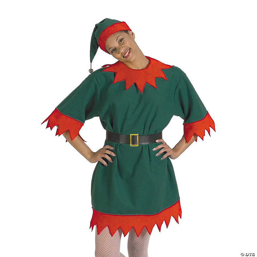 Adults Elf Tunic Costume Image
