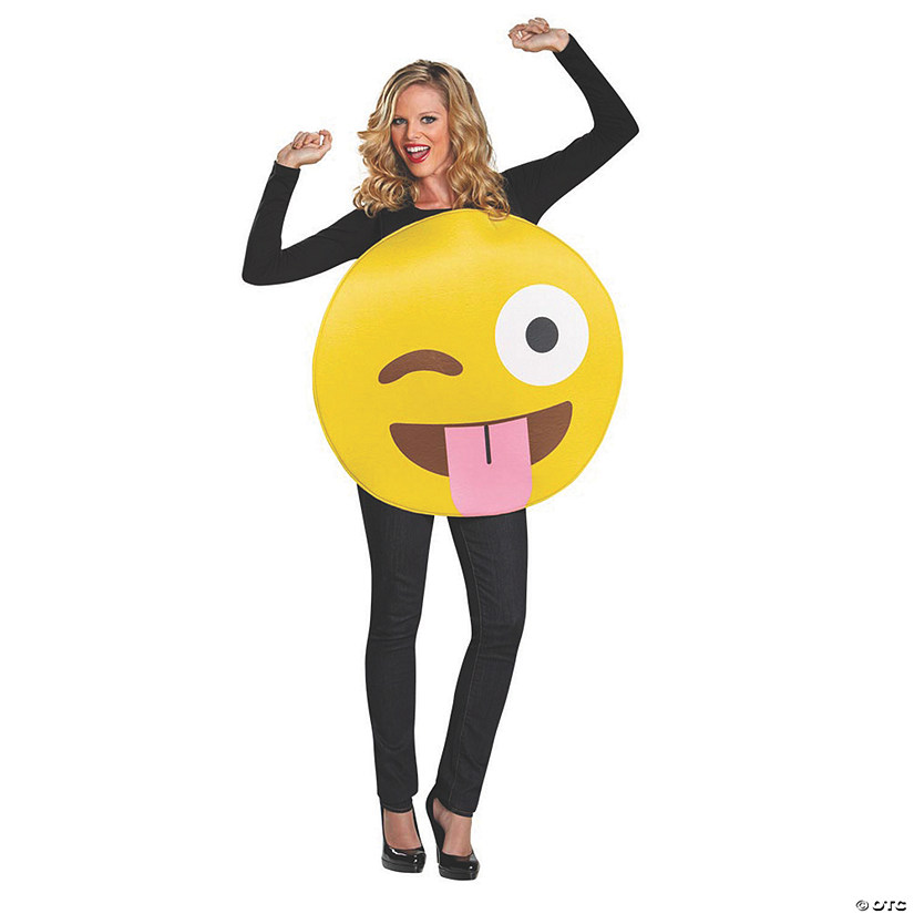 Adult's Emoji Tongue Costume Image