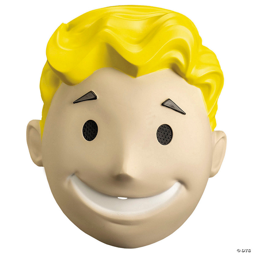 Adults Fallout&amp;#8482; Retro Vault Boy Plastic Mask - One Size Image