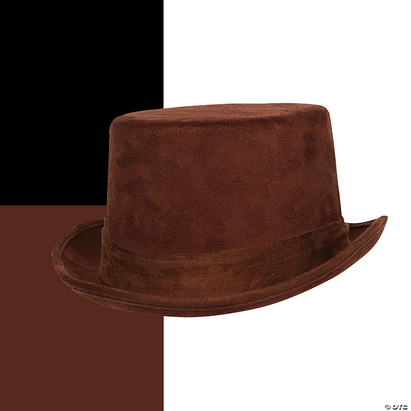 Adults Faux Suede Top Hat Image