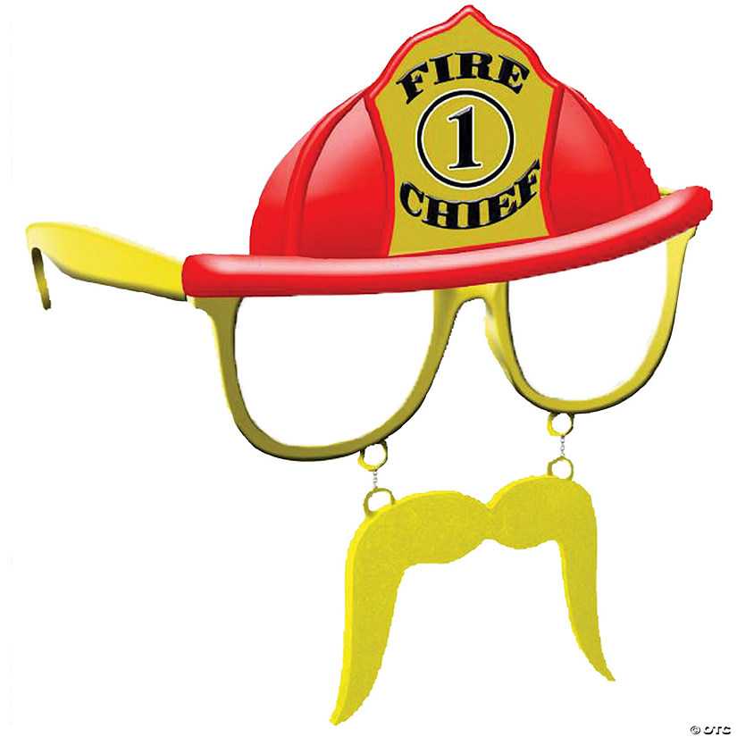 Adults Fire Chief Sun-Staches&#174; Image