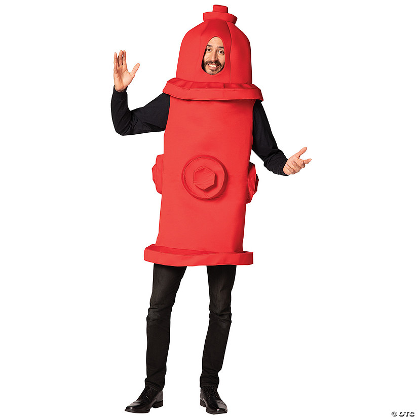 Adults Fire Hydrant Costume Image
