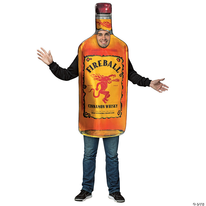 Adults Fireball Bottle Costume Image