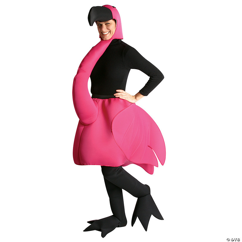 Adults Flamingo Costume Image
