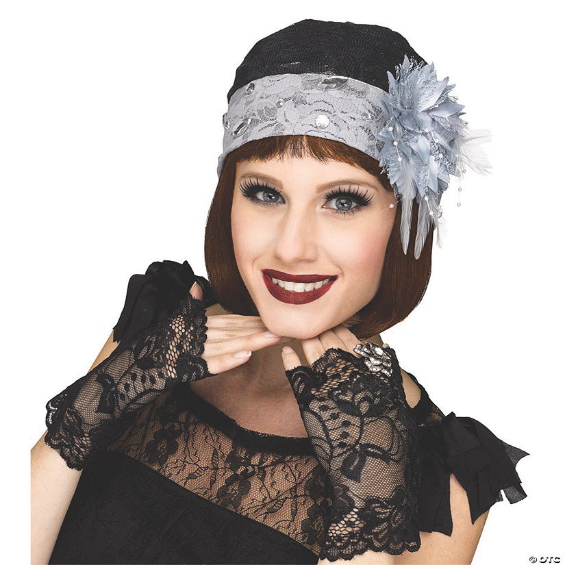 Adult's Flapper Cloche Hat & Mitts Image