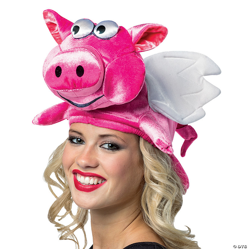 Adults Flying Pig Hat Image