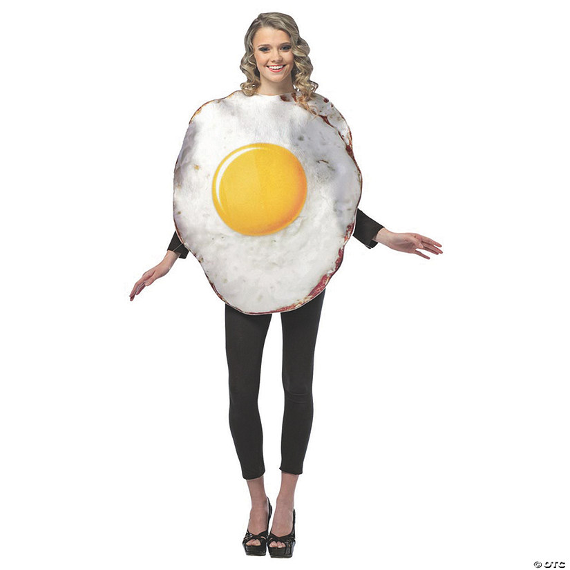 Adults Fried Egg Costume Image