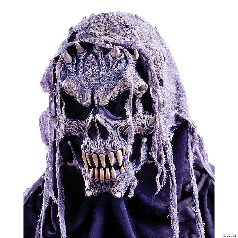 Adults Gauze Skull Mask & Crypt Creature Mask Image
