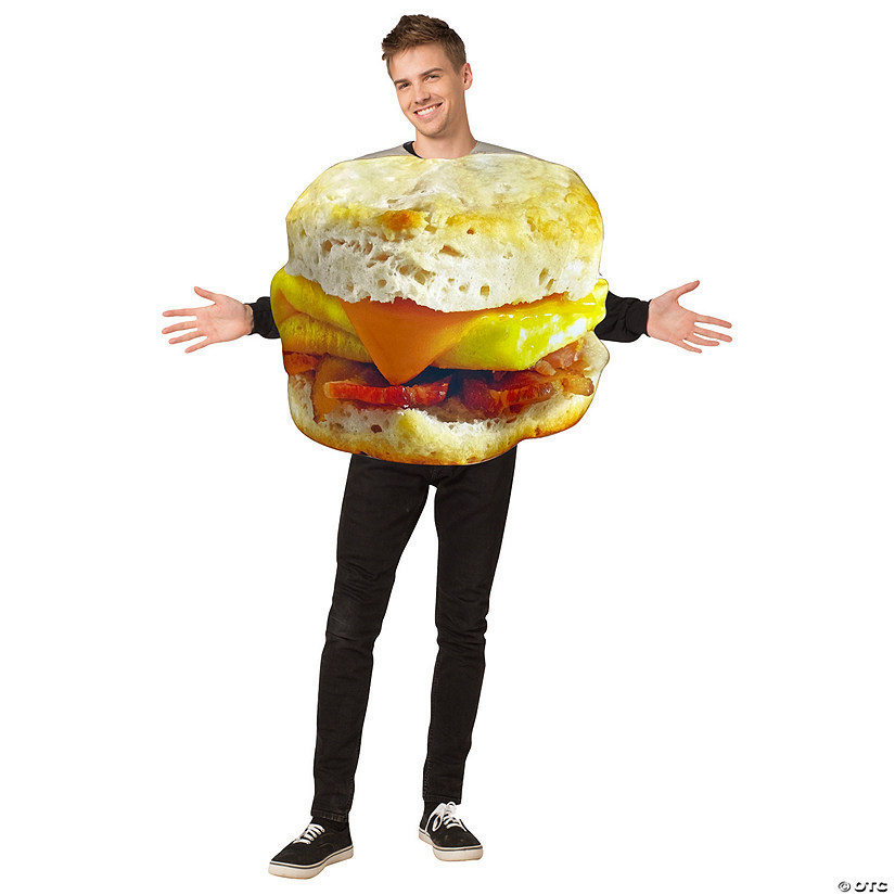 Adults Get Real Breakfast Sandwich Costume Image