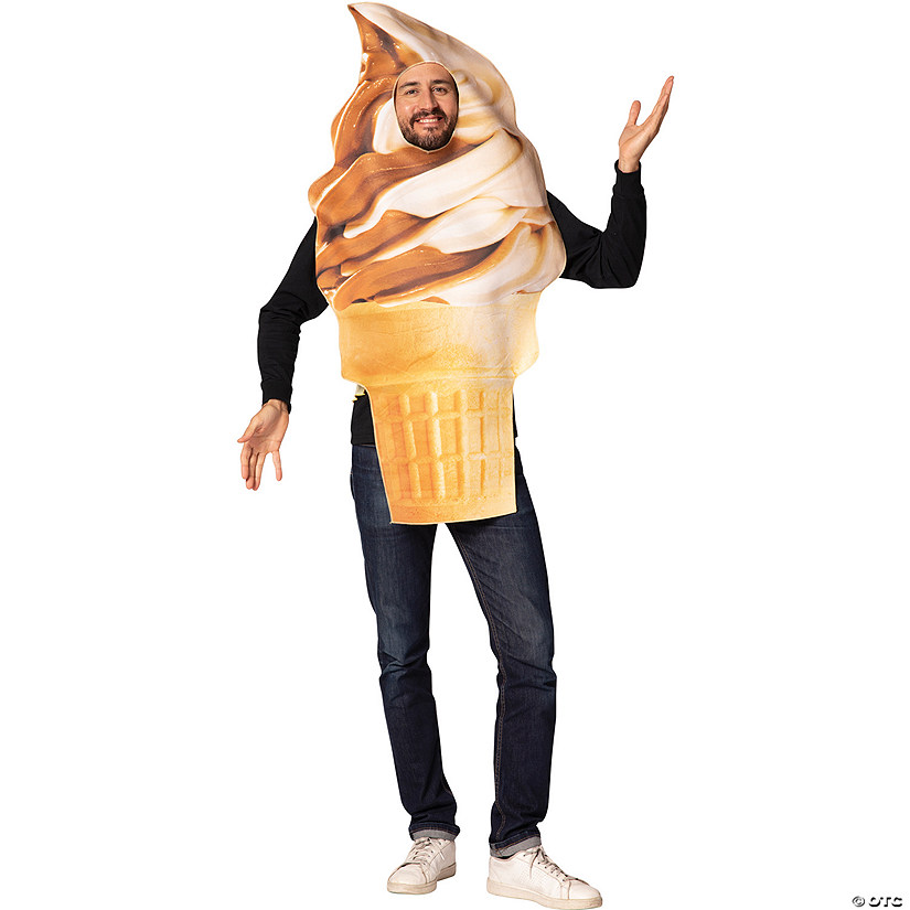 Adults Get Real Soft Serve Ice Cream Cone Costume Image