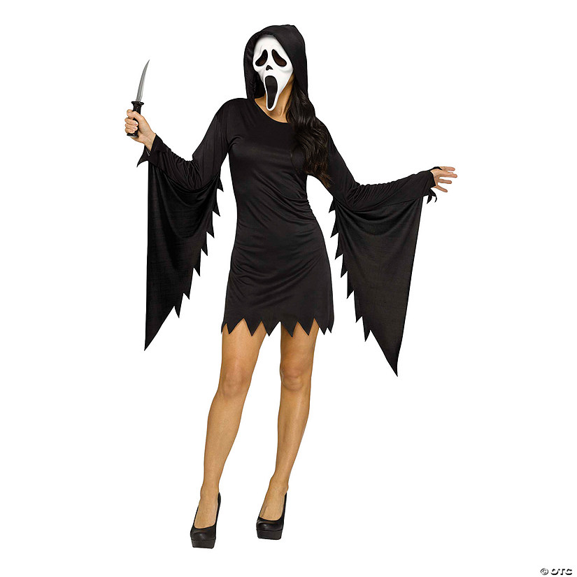 Adults Ghost Face Glamour Costume Image