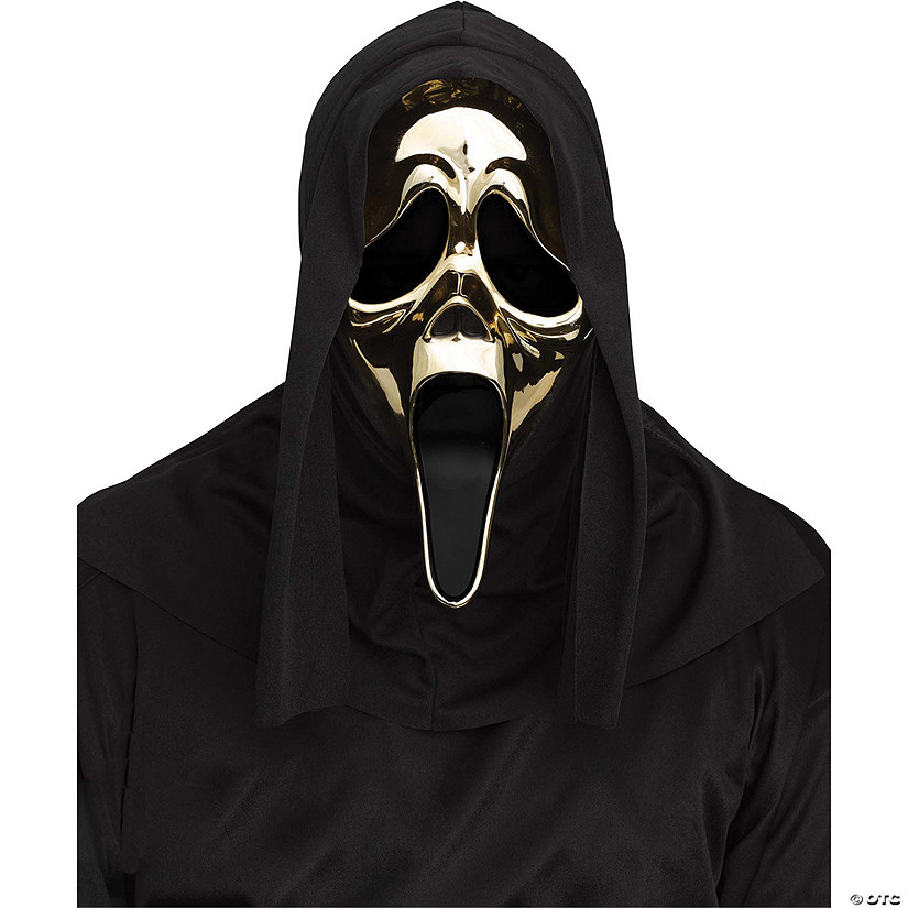 Adults Ghost Face&#174; Golden Metallic Mask Image