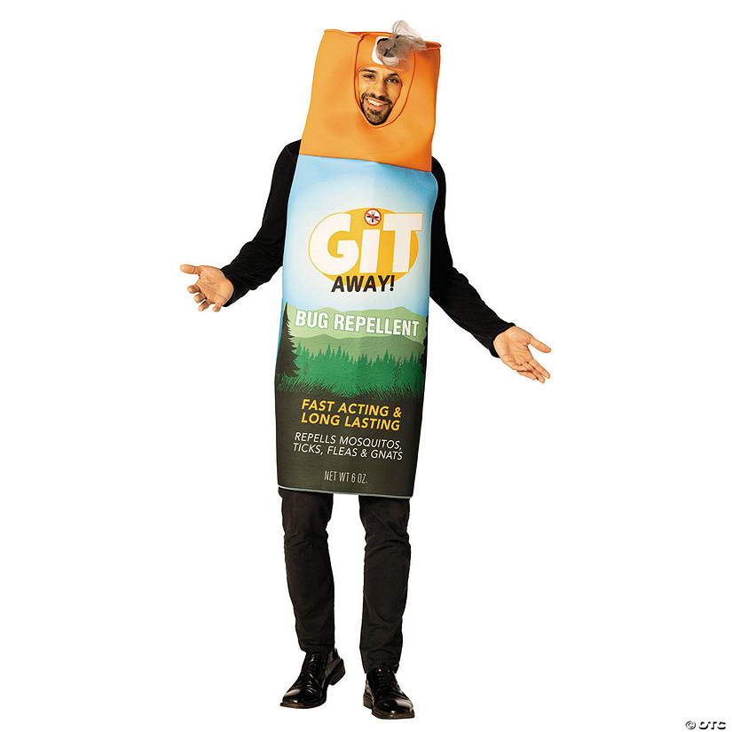 Adults Git Away! Bug Repellent Tunic Costume Image