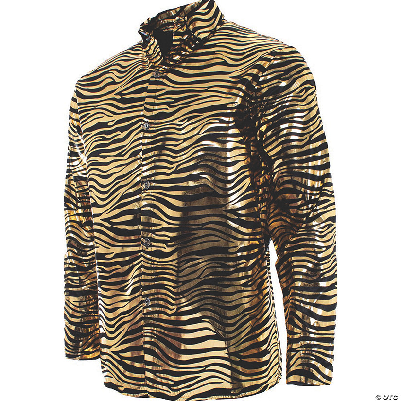 Adults Gold Tiger Shirt - One Size Fits Most Image