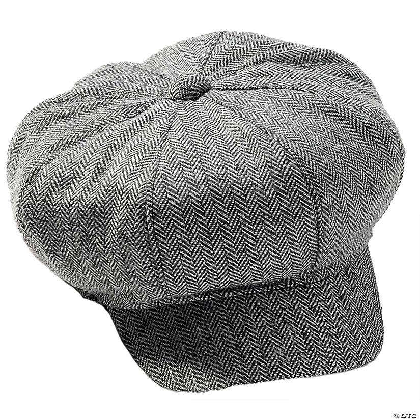 Adult's Gray Newsboy Hat Image