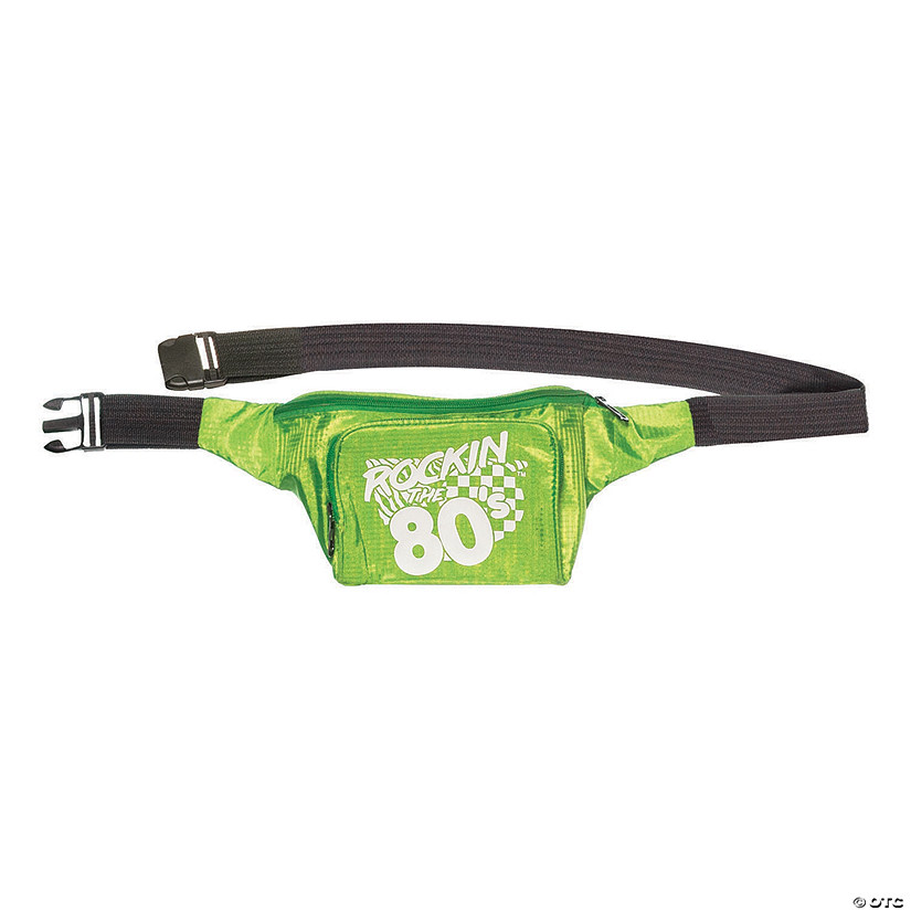 Adults Green 80's Fanny Pack Image