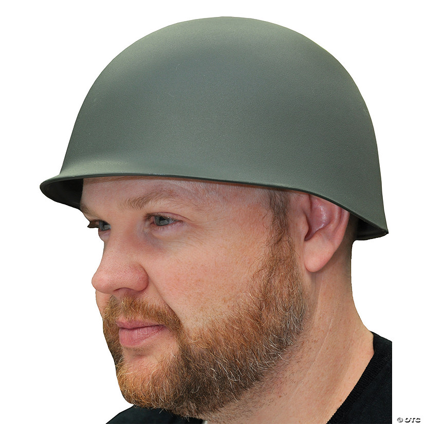 Adults Green Army Helmet Image