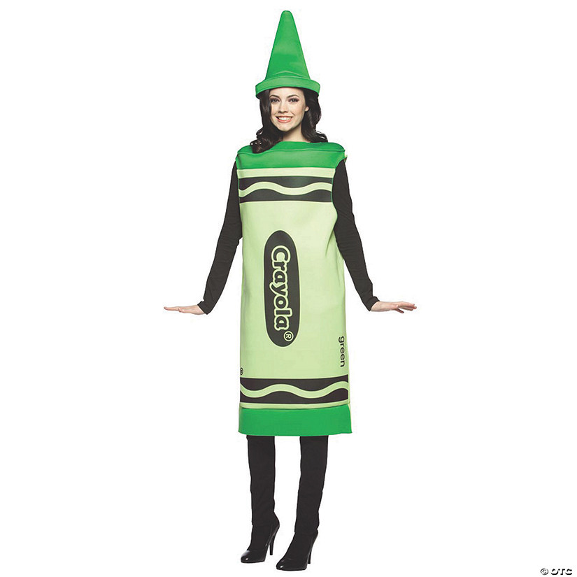 Adult's Green Crayola&#174; Crayon Costume - Medium Image