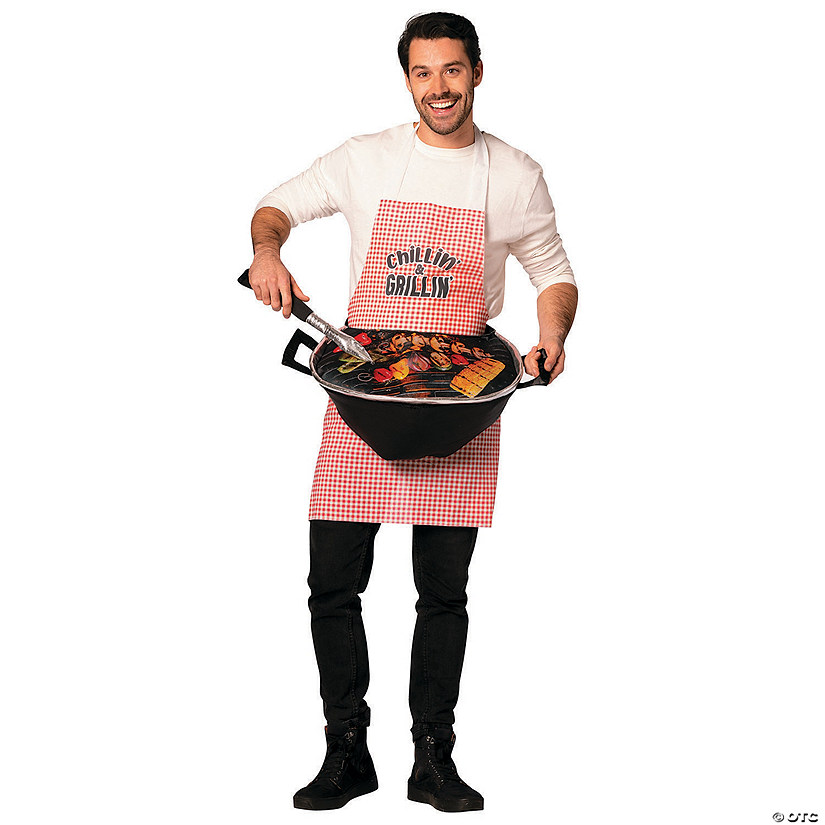 Adults Grill Master Apron with Grill Costume Image