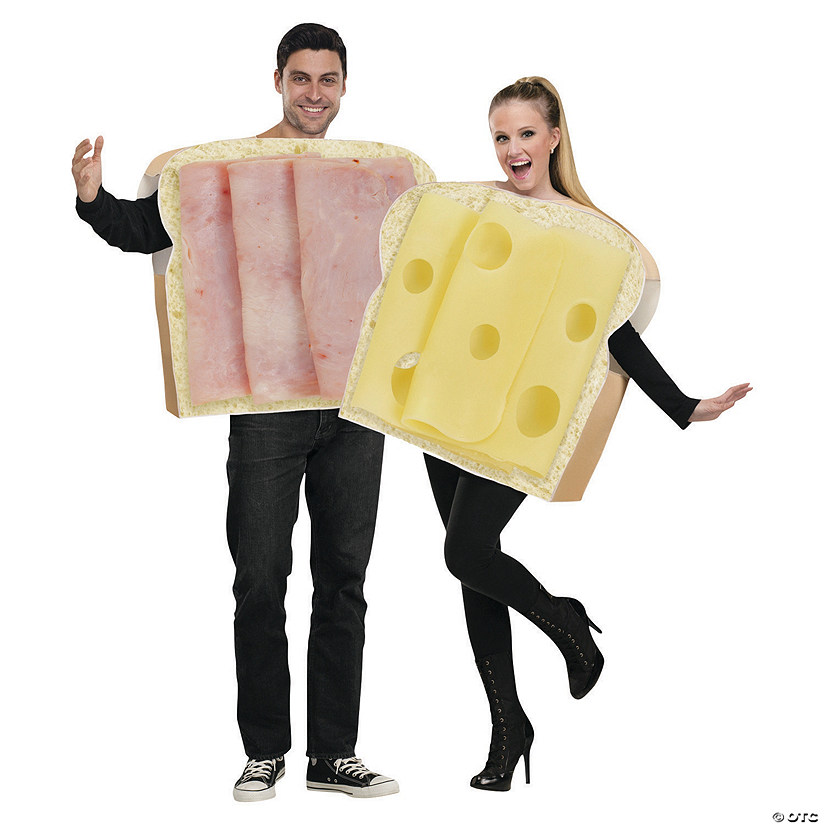 Adults Ham and Swiss Couples Costumes Image