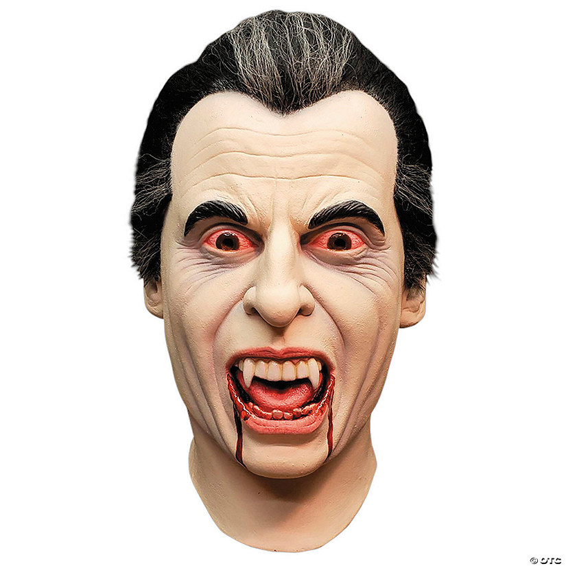 Adults Hammer Horror Dracula Overhead Latex Mask - One Size Image