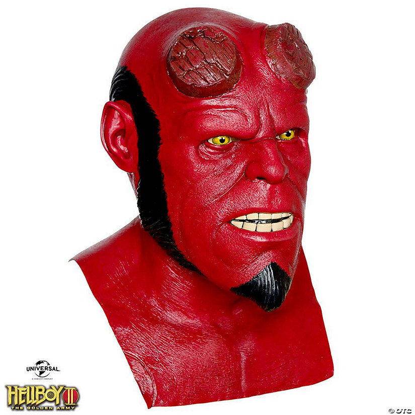 Adults Hellboy II: The Golden Army&amp;#8482; Hellboy Overhead Latex Mask Image