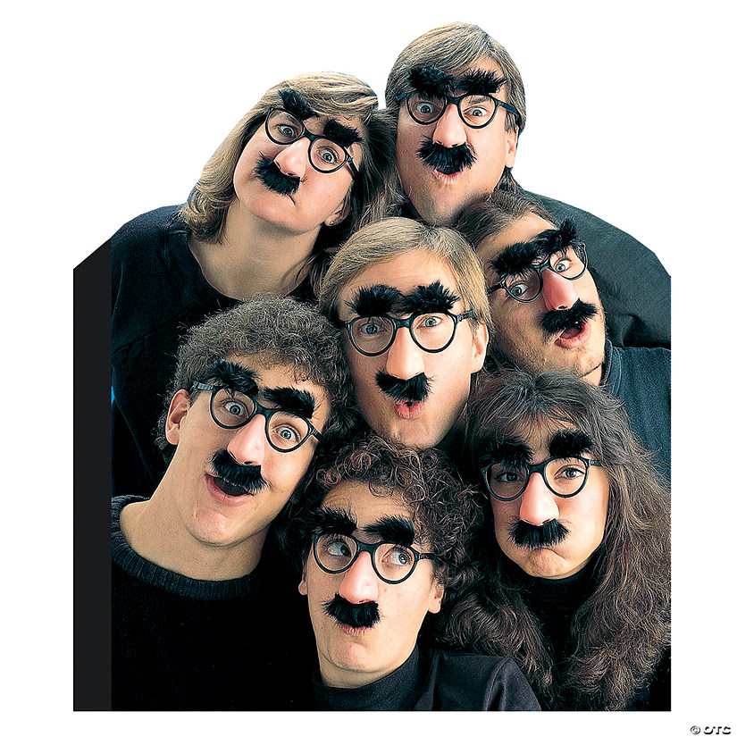 Adults High Brow Disguise Glasses Image