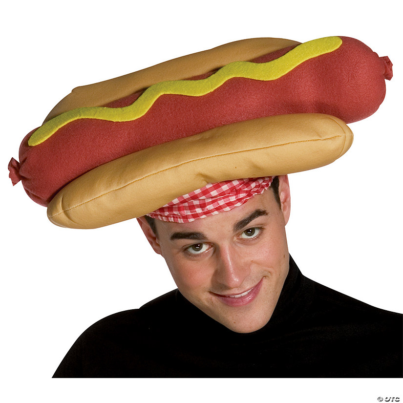 Adults Hot Dog Hat Image