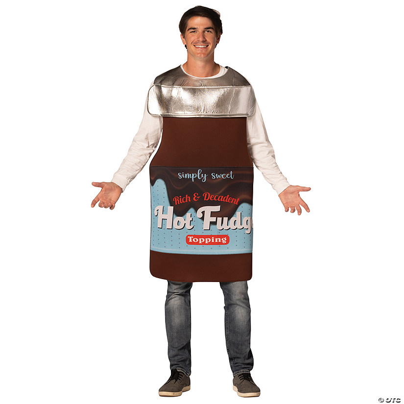 Adults Hot Fudge Sauce Jar Costume Image