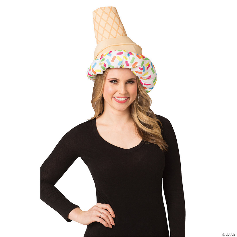 Adults Ice Cream Cone Hat Image