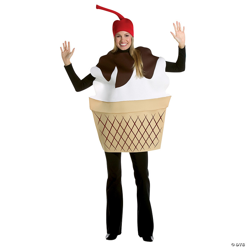 Adults Ice Cream Sundae Costume Image