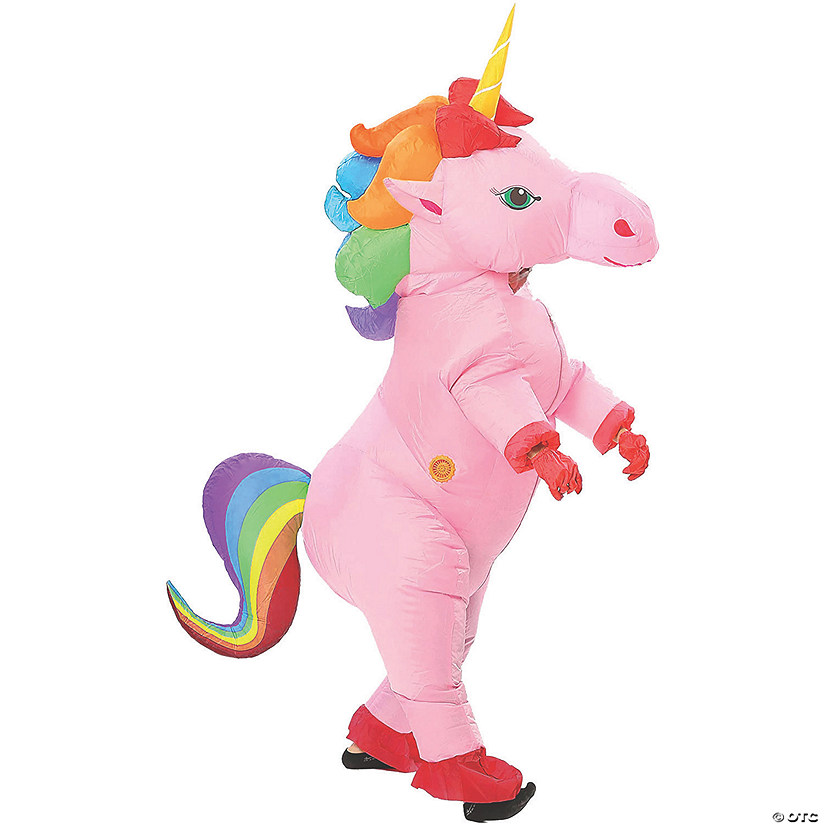 Adults Inflatable Pink Unicorn Image