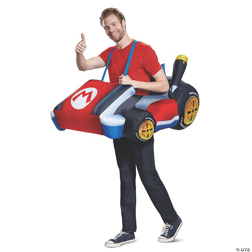 Adults Inflatable Super Mario Bros.&amp;#8482; Mario Kart Costume Image